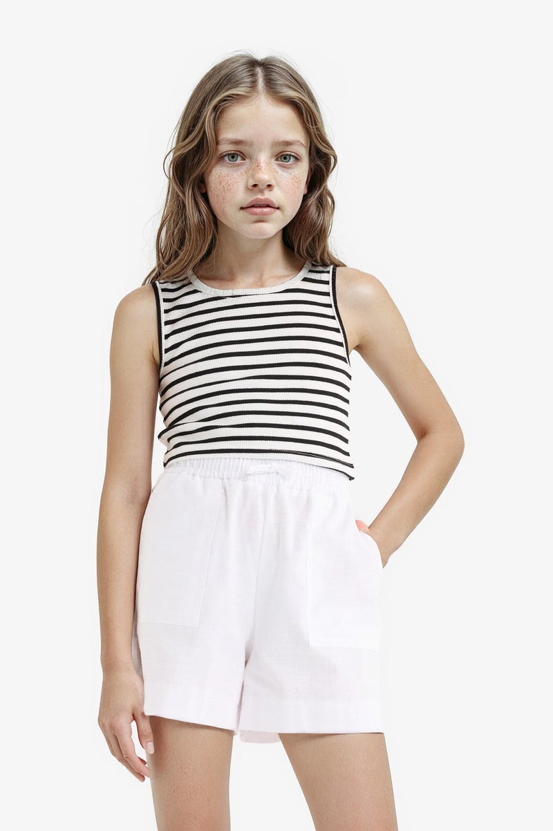 DeFacto Black Girl Girl Crop Camisole Tank Top Casual - Image 3